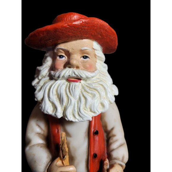 Christmas Santa Claus Bobble Head with Fish Fisherman Fishing 7 inches 2002 - Picture 7 of 9